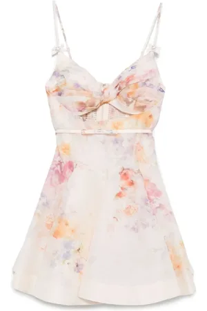 ZIMMERMANN Femme, Robes, Multicolore, Taille: 40 FR Mini-robe à imprimé floral