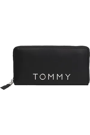 Tommy Hilfiger Femme, Accessoires, Noir, Taille: ONE Size Portefeuille Chic Minimaliste