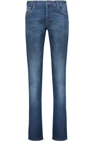 Paul & Shark Homme, Jeans, Bleu, Taille: L Jean en denim classique avec surpiqûres contrastées