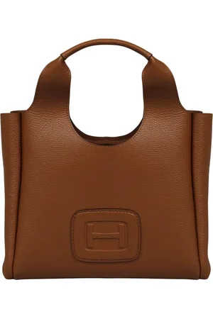 Hogan Femme, Sacs, Brun, Taille: ONE Size Maxi H en Cuir Sac de Magasinage