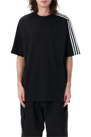 Y-3 Homme, Tops, Noir, Taille: L T-Shirt 3 Bandes
