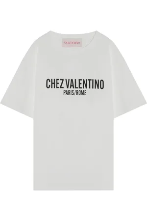 VALENTINO GARAVANI Homme, Tops, Blanc, Taille: S T-Shirt à Manches Courtes et Col Rond
