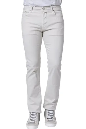 Jacob Cohen Homme, Pantalons, Blanc, Taille: W38 Jean Slim Confortable Bard