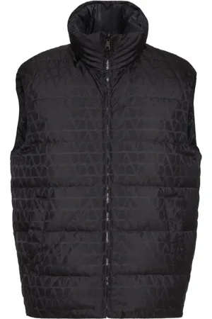 VALENTINO GARAVANI Homme, Vestes, Noir, Taille: L Gilet Matelassé Toile Iconographe