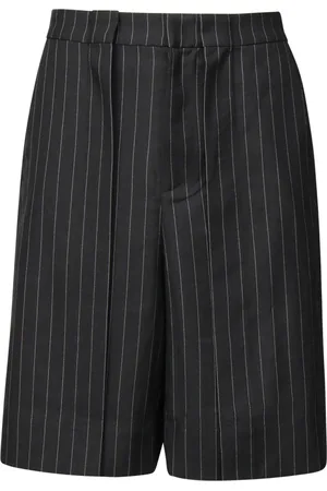 J.W.Anderson Homme, Shorts, Noir, Taille: M Short plissé gris avec logo ancre