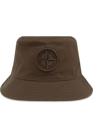 Stone Island Homme, Accessoires, Brun, Taille: L Chapeau avec Logo
