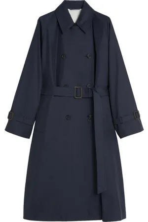 Max Mara Femme, Manteaux, Bleu, Taille: 42 FR 006 Canasta Trench Coat