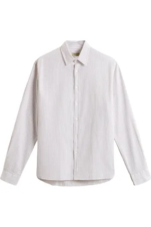 Woolrich Homme, Chemises, , Taille: S Chemise classique à rayures avec détail logo