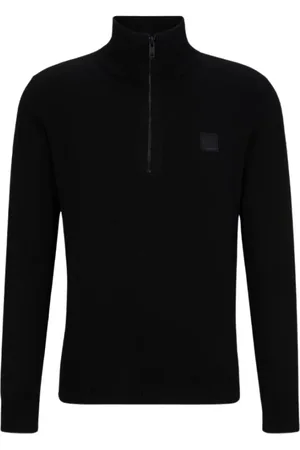 HUGO BOSS Homme, Pulls, Noir, Taille: S Gilet Élégant