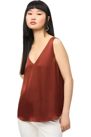 Joseph Ribkoff Femme, Tops, Rouge, Taille: 42 FR Haut sans Manches