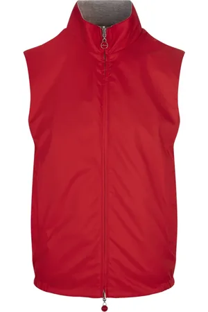 Kiton Homme, Vestes, Rouge, Taille: L Vest