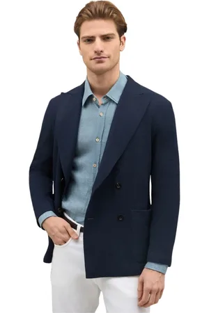 Boglioli Homme, Vestes, Bleu, Taille: XL Veste en tricot mélangé de coton Nuvola