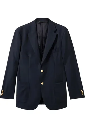 Brooks Brothers Homme, Vestes, Bleu, Taille: M Blazer en laine vierge