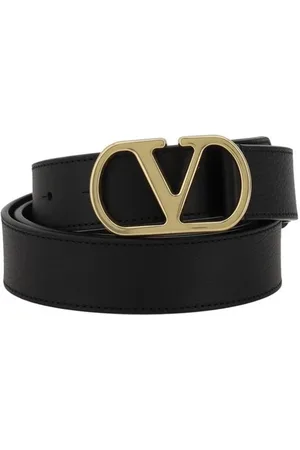 VALENTINO GARAVANI Homme, Accessoires, Noir, Taille: 110 CM Ceinture en cuir avec boucle contrastante