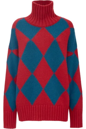 La DoubleJ Femme, Pulls, Multicolore, Taille: 40 FR Pull Classique à Losanges