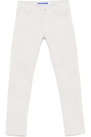 Jacob Cohen Homme, Pantalons, Gris, Taille: W38 Pantalon Gris Braguette Boutonnée Poches Classiques