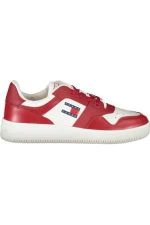 Tommy Hilfiger Homme, Chaussures, Rouge, Taille: 40 EU Baskets homme en cuir rose
