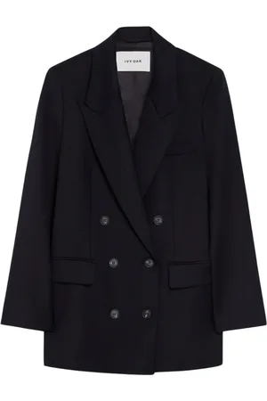 Ivy & Oak Femme, Vestes, Bleu, Taille: 42 FR Blazer Boxy Croisé