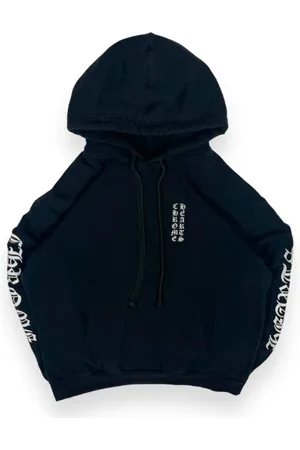 CHROME HEARTS Homme, Sweatshirts et sweats à capuche, Noir, Taille: L Sweat à Capuche Noir avec Logo