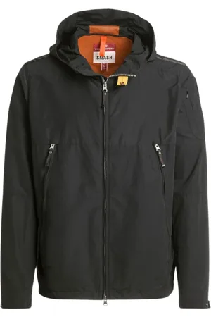 Parajumpers Homme, Vestes, Noir, Taille: 3XL Veste à capuche en nylon-coton avec sensation de pêche