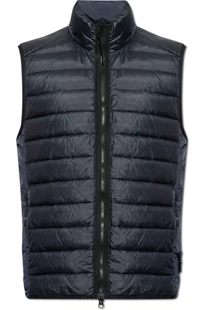 Stone Island Homme, Vestes, Bleu, Taille: M Doudoune Sans Manches