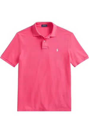 Ralph Lauren Homme, Tops, Rose, Taille: S Polo en maille coupe slim intemporel