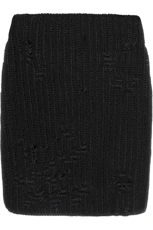 J.W.Anderson Femme, Jupes, Noir, Taille: 38 FR Mini-jupe en coton et acrylique