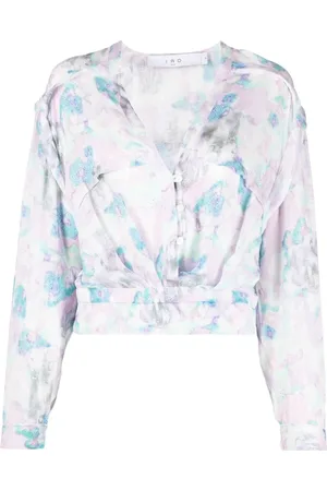 IRO Femme, Blouses et Chemises, Multicolore, Taille: 38 FR Blouse multicolore décontractée