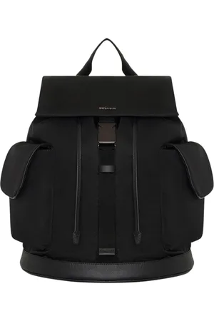 Kiton Homme, Sacs, Noir, Taille: ONE Size Sac de voyage à dos en cuir luxueux
