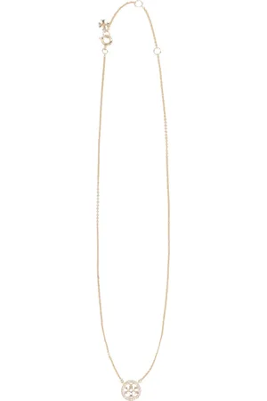 Tory Burch Femme, Accessoires, Jaune, Taille: ONE Size Collier ras du cou avec pendentif en cristal