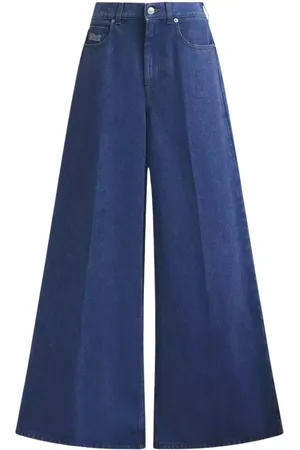 Marni Femme, Jeans, Bleu, Taille: 36 FR Jeans Larges Bleus Taille Basse