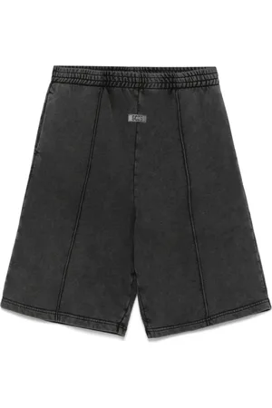 GCDS Homme, Shorts, Gris, Taille: M Shorts Gris Foncé à Taille Élastique