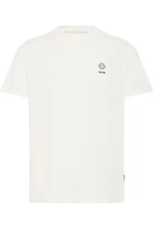 Blend Homme, Tops, Blanc, Taille: S T-shirt Homme Imprimé Col Rond