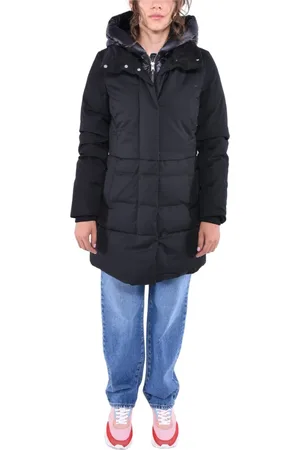 Woolrich Femme, Manteaux, Noir, Taille: 42 FR Parka Gonflante 2 en 1