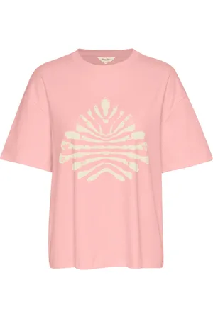 Part Two Femme, Tops, Rose, Taille: 46 FR T-shirt Imprimé Graphique Rose