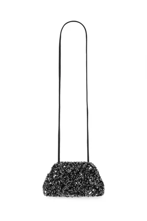 Part Two Femme, Sacs, Noir, Taille: ONE Size Sac à sequins noir avec bandoulière