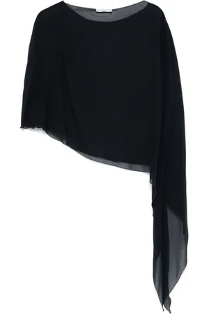 ANTONELLI Femme, Vestes, Bleu, Taille: ONE Size Écharpe Bleue en Soie Accessoire Élégant