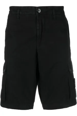 Stone Island Homme, Shorts, Noir, Taille: W32 Bermuda avec écusson Compass