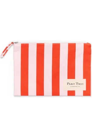 Part Two Femme, Sacs, Multicolore, Taille: ONE Size Sac Mandarin Rayé Rouge