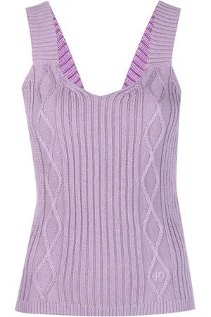 Jacob Cohen Femme, Tops, Violet, Taille: 40 FR Haut élégant sans manches