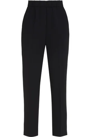PESERICO SIGN Femme, Pantalons, Bleu, Taille: 44 FR Pantalon Cropped à Poches Arrière