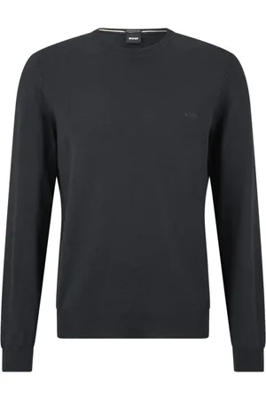 HUGO BOSS Homme, Sweatshirts et sweats à capuche, Noir, Taille: 2XL Pull Polyvalent