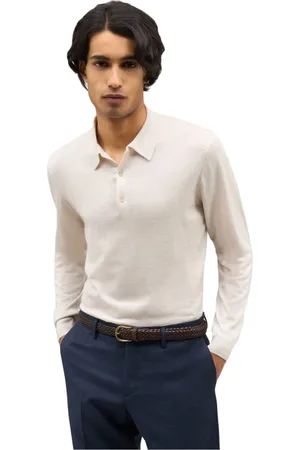 Boglioli Homme, Pulls, , Taille: L Polo à manches longues en cachemire et soie extra-fine
