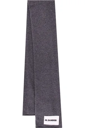 Jil Sander Homme, Accessoires, Gris, Taille: ONE Size Luxueuse écharpe grise en cachemire
