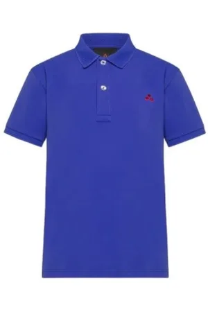 Peuterey Homme, Tops, Bleu, Taille: 2XL Polo à Manches Courtes