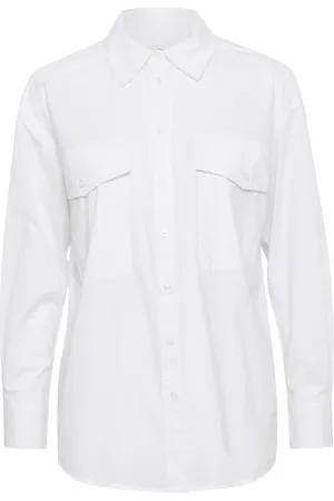 Part Two Femme, Blouses et Chemises, Blanc, Taille: 42 FR Chemise Oversize Blanc Éclatant