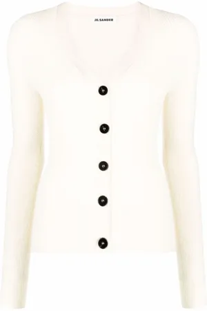 Jil Sander Femme, Pulls, , Taille: 36 FR Cardigan en laine d`alpaga