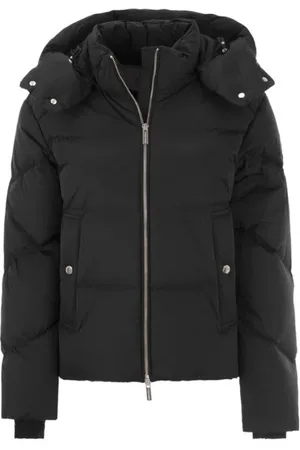Woolrich Femme, Vestes, Noir, Taille: 38 FR Doudoune à Capuche