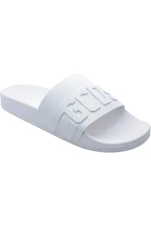 GCDS Homme, Chaussures, Blanc, Taille: 45 EU Chaussons Élégants pour Hommes et Femmes