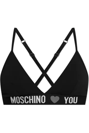 Moschino Femme, Sous-vêtements, Noir, Taille: 38 FR Soutien-gorge avec logo